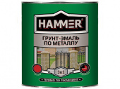 Грунт-эмаль по металлу HAMMER голубой (ф.-0,9 кг)