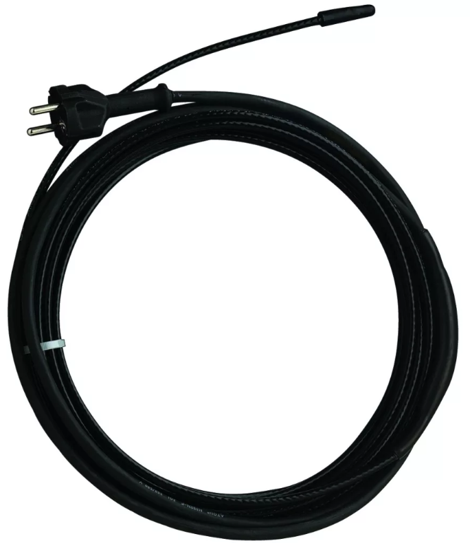 Греющий кабель с вилкой на трубу - 10м,16 Вт TMpro