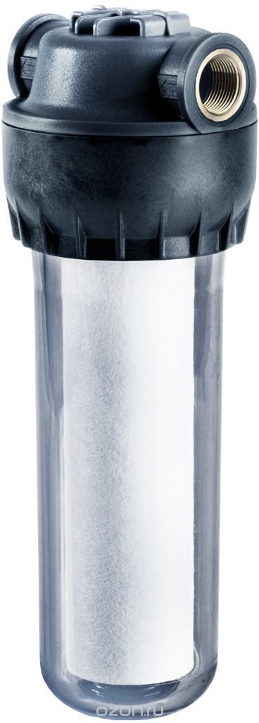 Корпус предфильтра Аквафор для холодной воды, армированный, соединение 1/2" (прозрачный)