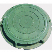 Люк полимерно-песчанный 740/590/620 ЛПП-Ло нагрузка 1,5т зеленый