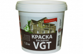 Краска VGT  фасадная "Белоснежная" 1,5 кг.