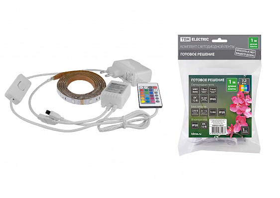    SMD5050-30 LED/-12 -7,2 /-IP65-RGB (1 ), 12 , IR- TDM