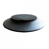 Люк полимерно-песчаный конусный ЧЕРНЫЙ D1060мм,нагрузка 1,5т