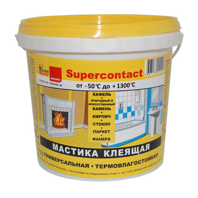 NEOMID SUPERCONTACT мастика клеящая, универсальная 1,5 кг.