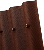 Битумный лист Ондулин Smart коричневый 0,95х1,95м