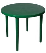 Стол пластиковый круглый 90см Зеленый