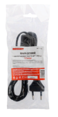 Сетевой шнур с выключателем 2х0,75 мм?, 1,8 м черный REXANT