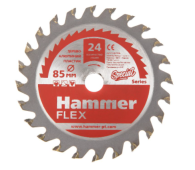 Диск пильный Hammer Flex 205-133 10*85мм  24 зуба по дереву