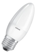 Лампа светодиодная LED 10 Вт E27 4000К 800Лм свеча 220 В (замена 75Вт) OSRAM