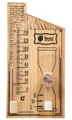 Термометр с песочными часами 27,8х14х5,3 см для бани и сауны