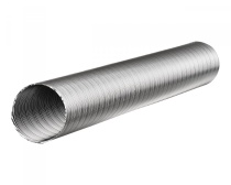 Воздуховод гибкий алюминиевый гофрированный d.140 1,0мм 1,0м-3,0м