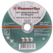 180 x 6.0 x 22,23 A 24 R BF   Hammer Flex 232-027      1