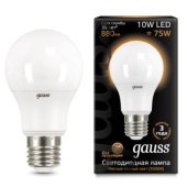Лампа светодиодная Gauss LED A60 10W E27 3000K