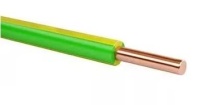 Провод установочный ПуГВ 1х6 желто-зеленый (ПВ1) Дмитров-кабель