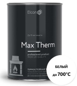 Эмаль термостойкая банка 0,8 кг Elcon до +700 белая