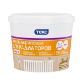 ТЕКС эмаль Акриловая для радиаторов белая (полуглянцевая) 0,4л (27шт/уп)