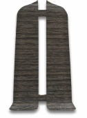 Торцевые (пара) для плинтуса Деконика 352 каштан серый с к/к 70 мм
