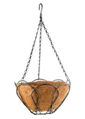 Подвесное кашпо с дероком, 25 см, с кокосовой корзиной PALISAD
