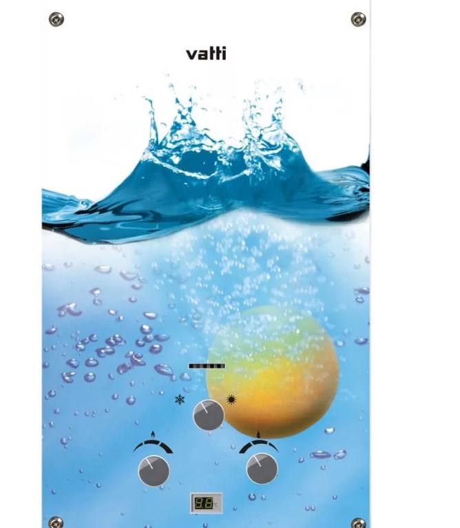 Газовая колонка Vatti LR20-EGE стеклян. панель F (Вода)